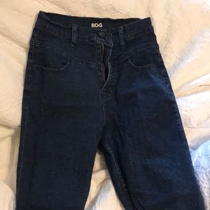 Super high rise urban outfitter blue jeans